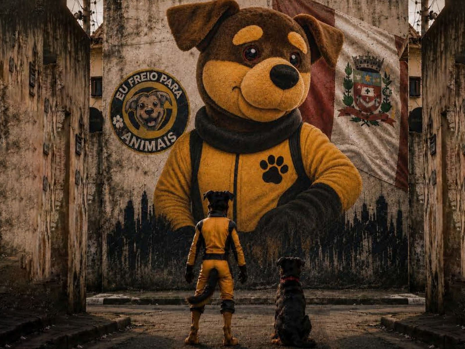 Mural de Pituco em Marília